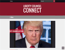 Tablet Screenshot of libertycounsel.com
